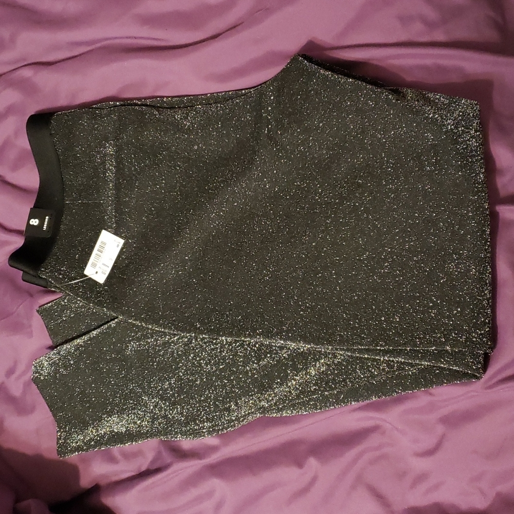 NWT Black & Silver Sparkly Pants